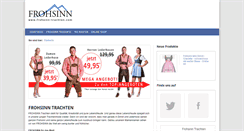 Desktop Screenshot of frohsinn-trachten.com